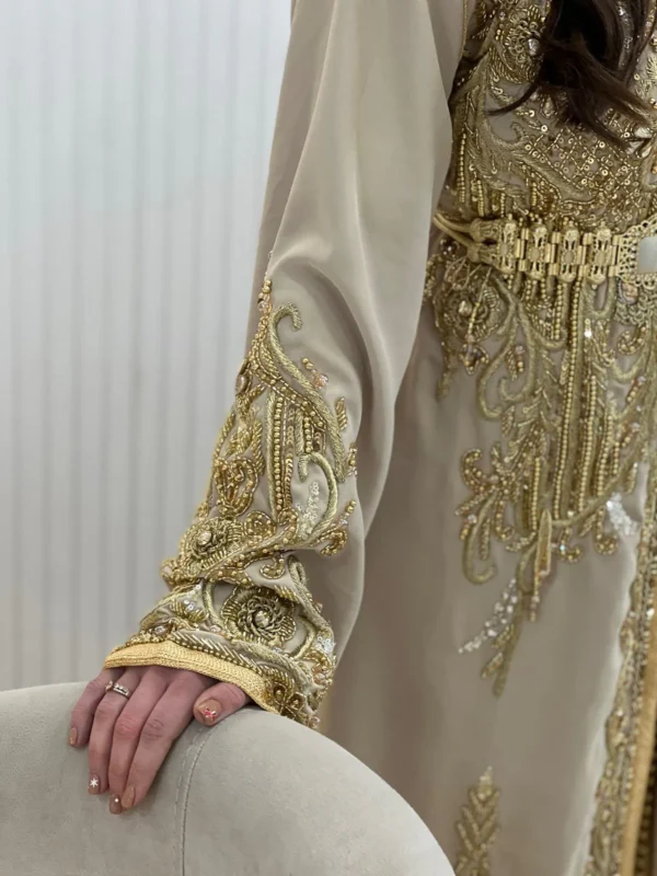 Elegant Embroidered Maxi Kaftan - Image 2