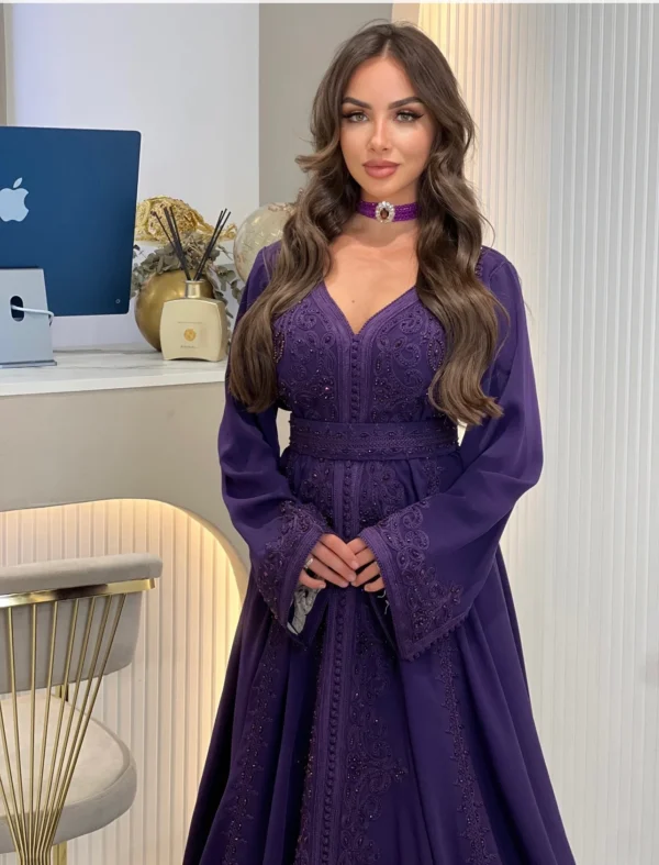Mauve Dream Kaftan – Ethereal Charm